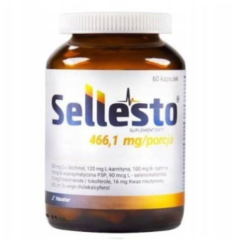 Sellesto 466,1 mg Ubichinol WSPARCIE SERCA 60 kapsułek Hauster