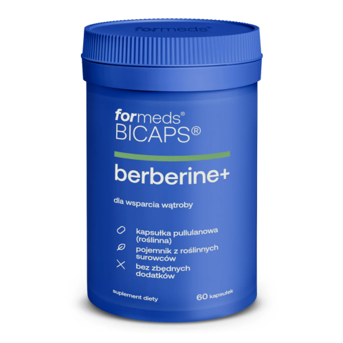 BERBERINE WSPARCIE WĄTROBY, METABOLIZMU I GLUKOZY 60 kapsułek For BICAPS