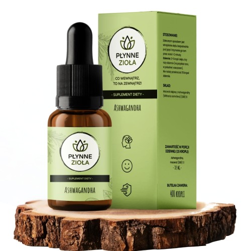 Ashwagandha Macerat Olejowy 1500 mg ekstrat 1:1 Aura Care