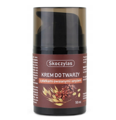 Krem do twarzy anyż płatki owsiane NAWILŻA ŁAGODZI 50ml Skoczylas