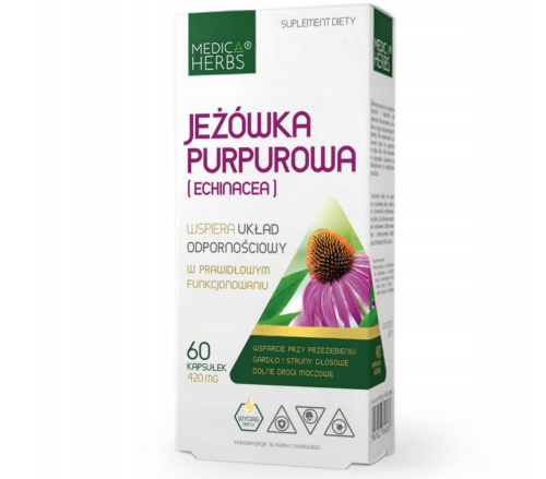 Jeżówka purpurowa echinacea ODPORNOŚĆ Medica Herbs 60 kapsułek