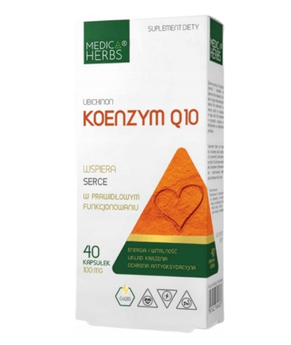 Koenzym Q10 NA SERCE I KRĄŻENIE Medica Herbs 40 kapsułek