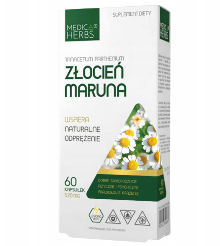 Złocień maruna NA ODPRĘŻENIE Medica Herbs 60 kapsułek