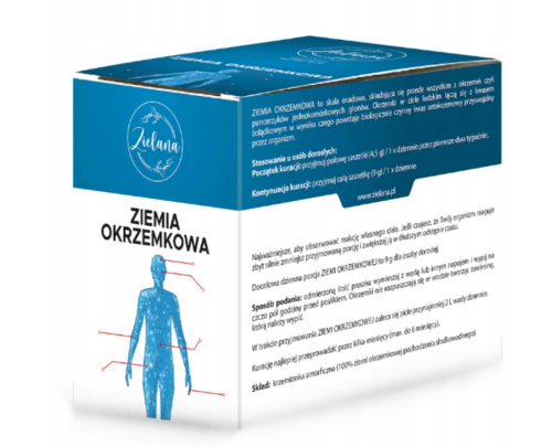 Ziemia okrzemkowa OCZYSZCZENIE TOKSYN DETOX 15 saszetek Zielana