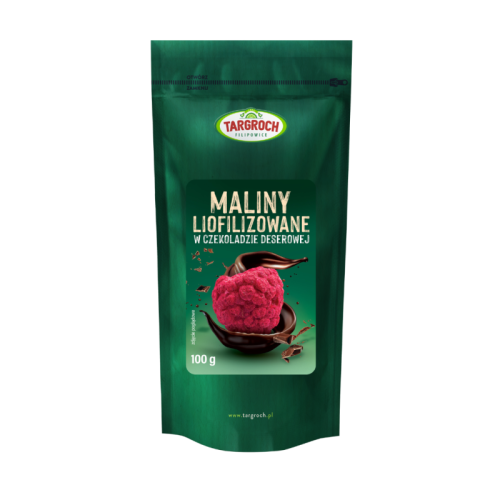 Malina liofilizowane w czekoladzie 100g Targroch