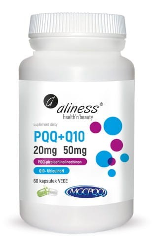 Aliness PQQ MGCPQQ + Q10 NA SERCE MÓZG ENERGIE 60 kapsułek
