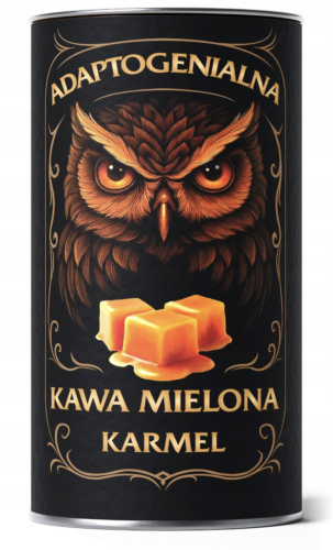 Kawa mielona Adaptogenialna smak - Karmel Lion's Mane Reishi Chaga NA STRES 100g