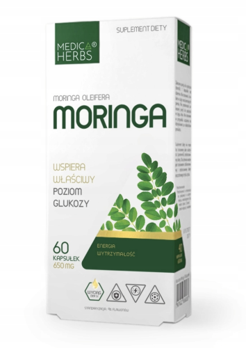 Moringa NA WŁAŚCIWY POZIOM GLUKOZY Medica Herbs kaps