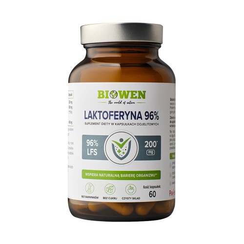 Laktoferyna 96% NA ODPORNOŚĆ 60 kapsułek Biowen