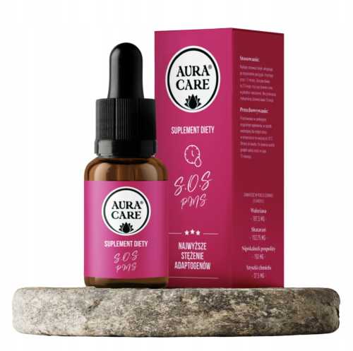 Adaptogeny Aura Care S.O.S PMS WSPARCIE DLA KOBIET W CZASIE PMS15ml