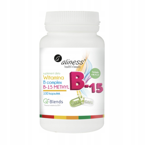 Witamina B COMPLEX B15 Methyl NA UKŁAD NERWOWY 100 kapsułek Aliness