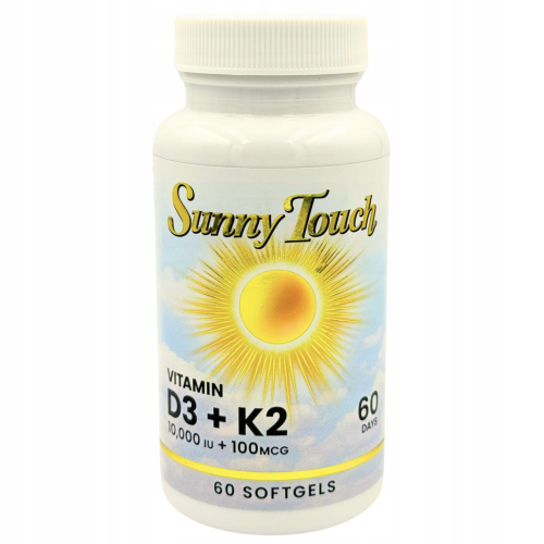 Sunny Touch Witamina D3 10000IU+K2 NA ODPORNOŚĆ 60 kapsułek