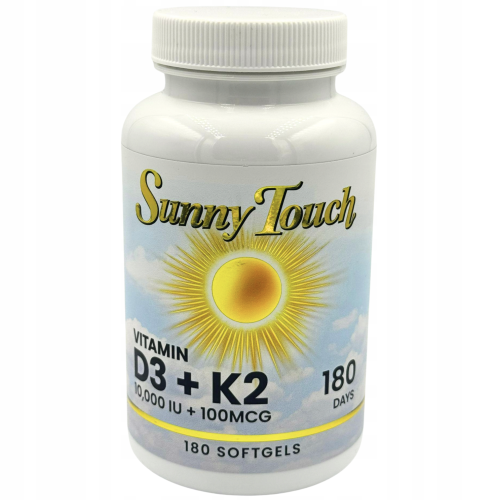 Sunny Touch Witamina D3 10000IU+K2 NA ODPORNOŚĆ 180 kapsułek