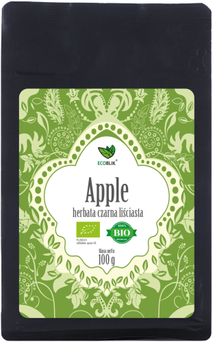Czarna herbata apple liściasta 100g eko Ecoblik