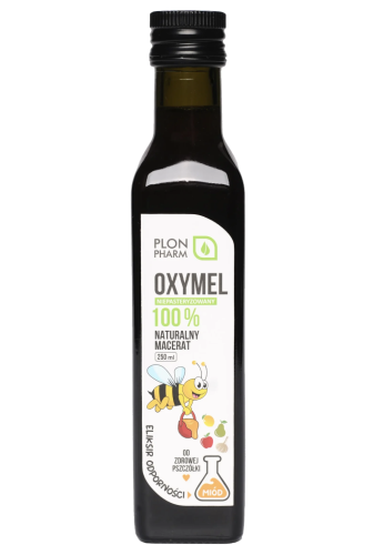 Oxymel macerat WSPARCIE ODPORNOŚCI DLA CAŁEJ RODZINY 250ml PlonPharm