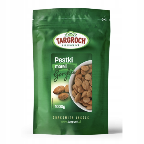 Pestki moreli łuskane gorzkie 1kg Targroch
