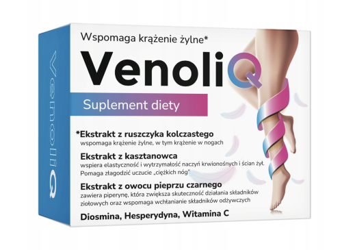 VenoliQ NA KRĄŻENIE I ŻYLAKI 60 kapsułek BioceriQ