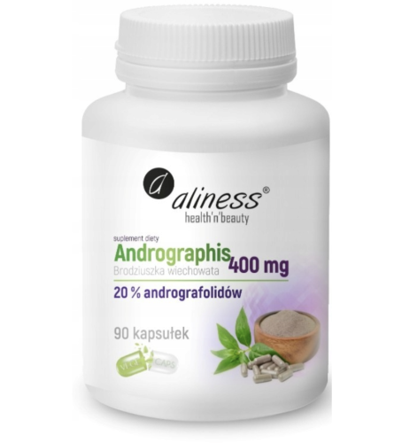 Andrographis WSPARCIE ODPORNOŚCI 400mg 90 kapsułek Aliness