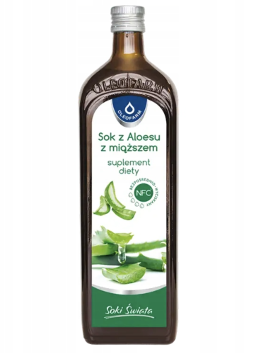 Aloes z miąższem sok Oleofarm 1000 ml
