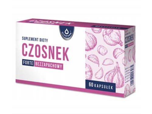 CzosnekForte NA ODPORNOŚĆ I SERCE BEZZAPACHOWY 60 kapsułek Oleofarm