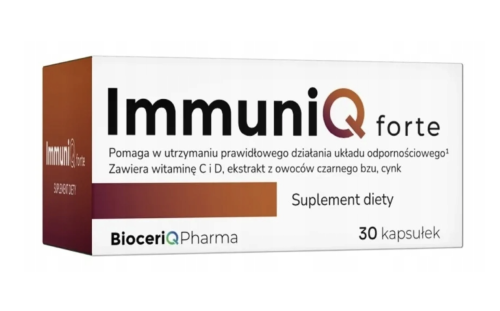 ImmuniQ Forte WSPARCIE ODPORNOŚCI 30 kapsułek BioceriQ