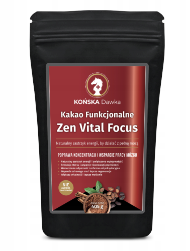 Końska dawka Zen Vital Kakao Funkcjonalne WSPARCIE PRACY MÓZGU 405g