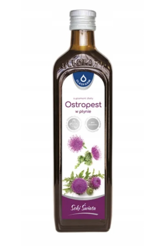 Ostropest w płynie WSPARCIE WĄTROBY I TRAWIENIA 490ML Oleofarm