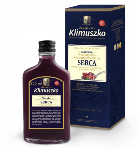 Nalewka WSPIERAJĄCA PRACĘ SERCA 200ml Klimuszko