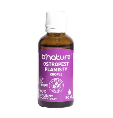 Ostropest plamisty krople WSPIERA TRAWIENIE 50ml b`nature
