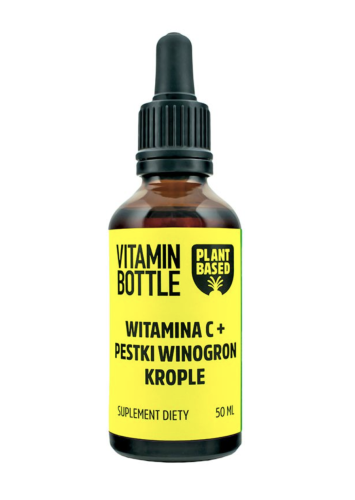 Witamina C + EKSTRAKT Z PESTEK WINOGRON krople 50 ml Vitamin Bottle