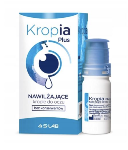 KROPIA PLUS nawilżające krople do oczu 10ml