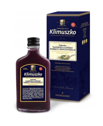 Nalewka NA PAMIĘĆ I KONKENTRACJĘ 200ml Klimuszko