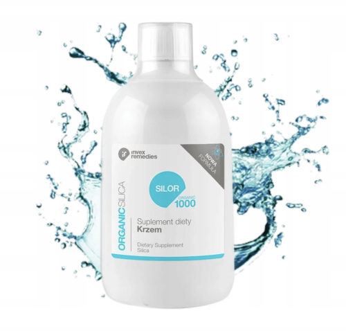 SILOR z krzemem CZYSTE ŹRÓDŁO KRZEMU W PŁYNNEJ FORMIE INVEX REMEDIES 500ml