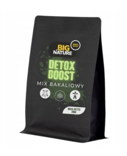 Mieszanka bakaliowa DETOX BOOST NATURALNA KOMPOZYCJA PEŁNA ENERGII I BŁONNIKA 200g