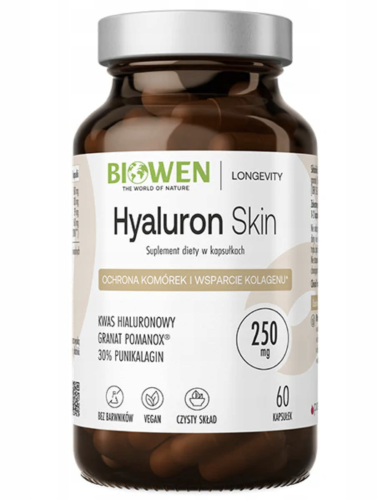 Hyaluron Skin KWAS HIALURONOWY NA SKÓRĘ STAWY 60 kapsułek Biowen