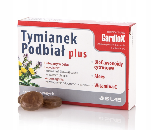 Gardlox tymianek podbiał plus NA ODPORNOŚC I WZMOCNIENIE 16 pastylek