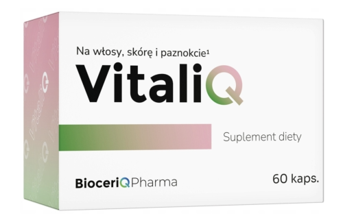 VitaliQ NA WŁOSY SKÓRĘ I PAZNOKCIE 60 kapsułek BioceriQ