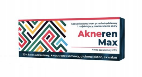AKNEREN MAX DO CERY TRĄDZIKOWEJ I NA PRZEBARWIENIA 30g