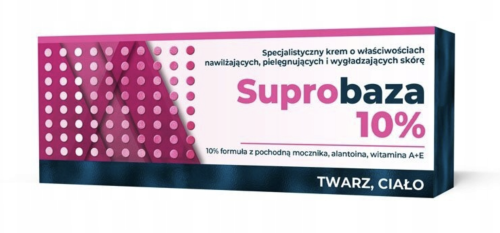 SUPROBAZA 10% KREM NAWILŻAJĄCY DO TWARZY Z MOCZNIKIEM 30g