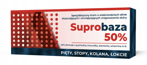 SUPROBAZA 50% KREM DO INTENSYWNEGO ZMIĘKCZANIA I ZŁUSZCZANIA SKÓRY 30g