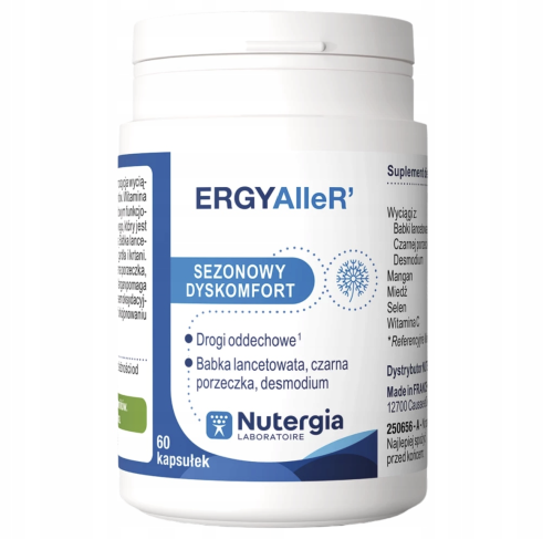 ERGYALLER WSPARCIE DLA DRÓG ODDECHOWYCH 60 kapsułek Nutergia
