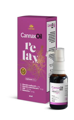 Cannax Oil RELAX NATURALNE WYCISZENIE I LEPSZY SEN 30ml