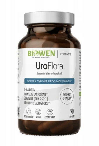 UroFlora WSPARCIE UKŁADU MOCZOWEGO I MIKROBIOTY 90 kapsułek Biowen