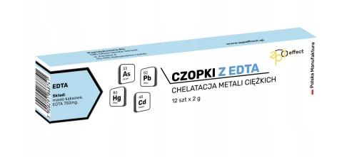 Czopki z EDTA WSPARCIE PROCESÓW DETOKSYKACJI I OCZYSZCZANIA ORGANIZMU 12 szt x 2g