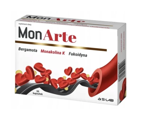 MonArte KOMPLEKSOWE WSPARCIE PRAWIDŁOWEGO POZIOMU CHOLESTEROLU 30 kapsułek