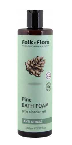 Antystresowa pianka do kąpieli Sosna 400ml Folk&Flora