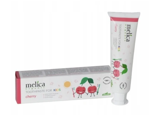 Pasta do zębów WIŚNIA dla dzieci bez fluoru 100ml Melica Organic