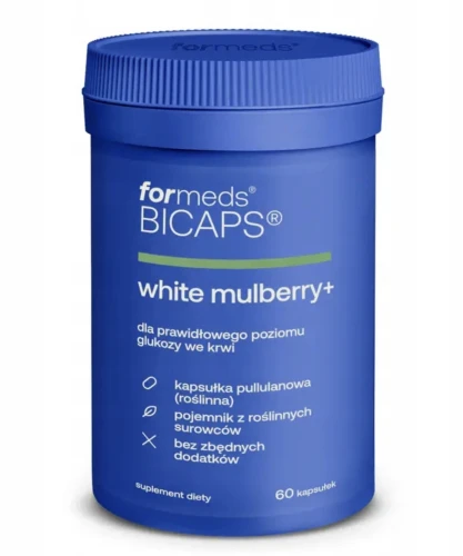 For Bicaps White Mulberry + WSPARCIE POZIOMU CUKRU I KONTROLI APETYTU 60kap