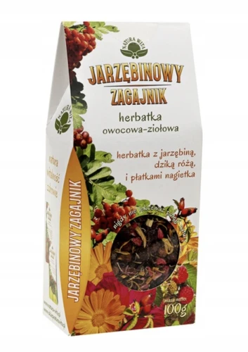 HERBATA Z JARZĘBINĄ DZIKĄ RÓŻĄ I PŁATKAMI NAGIETKA 100g NATURA WITA