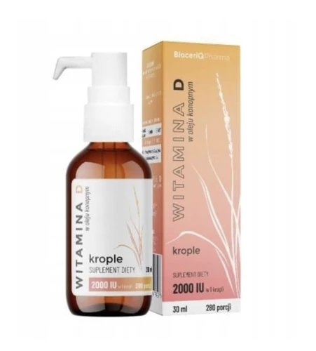 Witamina D krople NA ODPORNOŚĆ I KOŚCI 30 ml BioceriQ